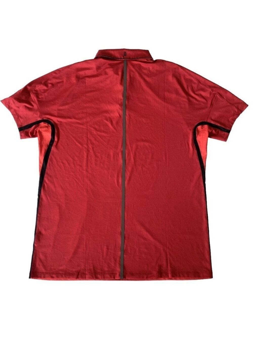 Nike Tiger Woods Dri-Fit Red Golf Polo Men XL 726191-687 - Picture 2 of 13